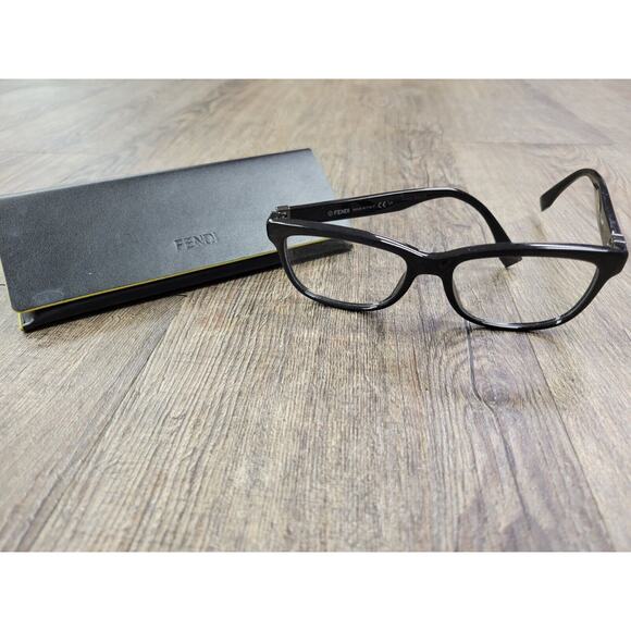 Fendi Eyeglasses FF0009 Black Authentic with Carry Case - Picture 1 of 16